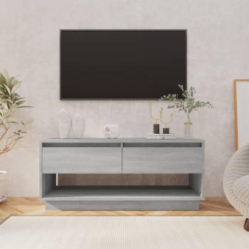 Mueble para TV Sonoma en aglomerado color gris 102x41x44 cm