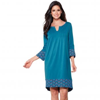 Camisón Escote v con jaretas Mujer by Vencastyle - 008556,Azul Noche,S