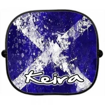 123t - Parasol Protector UV Personalizado Plegable para Ventanas de Niños - Bandera de Escocia - Agrega el Nombre