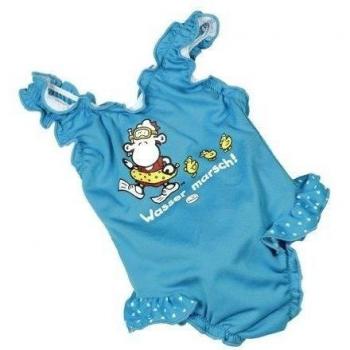 Fashy Einteiler mit Windelhöschen - Bañador de una pieza, color turquesa, talla DE: 86/92