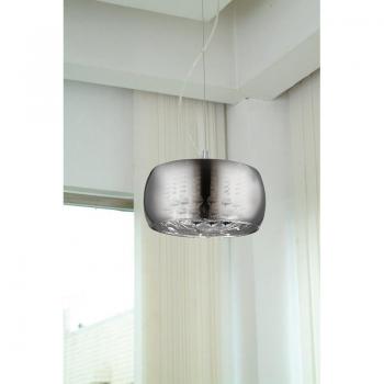 Colgante Deni Lámpara de Techo Cromada 3 Bombillas 141cm