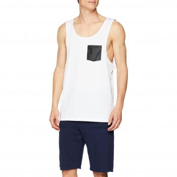 Urban Classics Leather Imitation Pocket Loose, Camiseta Deportiva de Tirantes para Hombre, Multicolor