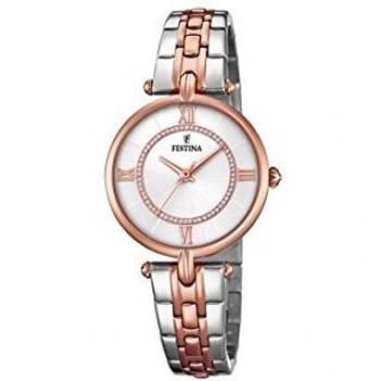 Festina Reloj Análogo clásico para Mujer de Cuarzo con Correa en Acero Inoxidable F20316/2