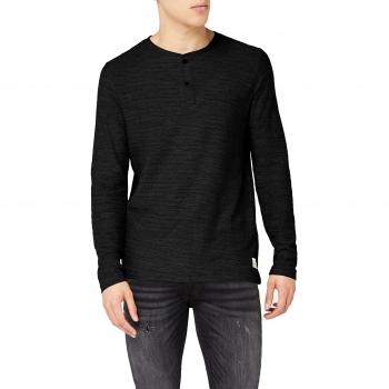 JACK & JONES VINTAGE Jjvsebastian LS Granddad Noos, Camisa Manga Larga para Hombre, Gris