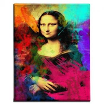 Impresión sobre Lienzo Mona Lisa Multicolor 45x3x70 cm - Poliéster y Madera, Epikasa