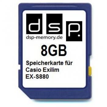 8GB Speicherkarte für Casio Exilim EX-S880