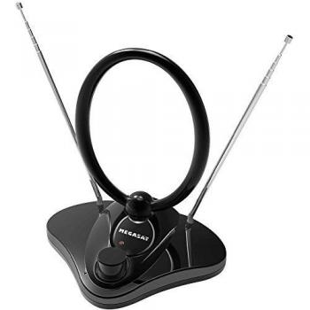 Antena DVB-T 30 Activa para Recepción de Televisión Terrestre (30 dB, Interior)