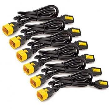 APC Locking Power Cord Kit (6 Pack), C13 to C14, 0.6m, North America