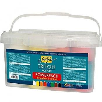 Pintura Acrílica KREUL Solo Goya TRITON, Pack de 8 x 750 ml