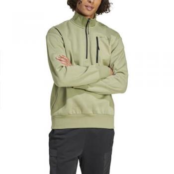 Sudadera adidas City Escape Fleece Media Cremallera Verde Hombre M