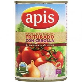 Pack de 6 Latas de Tomate Natural Triturado Extra con Cebolla Apis - 400g cada una