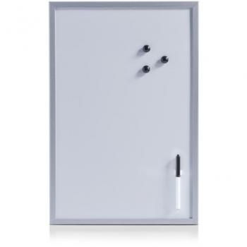 Zeller 11538 Tablero Magnético, Pizarra, MDF, Gris, 59x39.5x3 cm