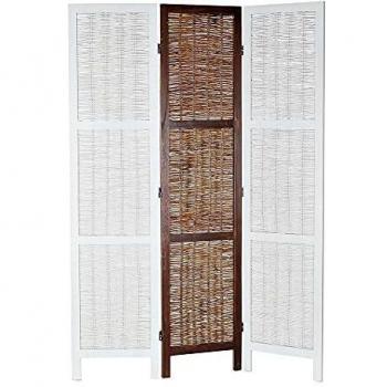 Biombo DKD Home Decor Mimbre