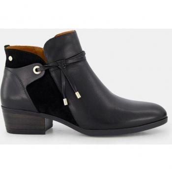 Botines Pikolinos Daroca W1U-8505 para mujer de piel negra con cremallera y planta acolchada