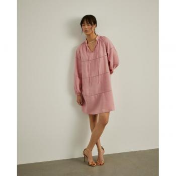 Vestido de lino con mangas abullonadas Lion of Porches para mujer
