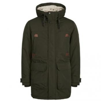 JACK & JONES Men's JJEPOLAR Olive Parka Size M