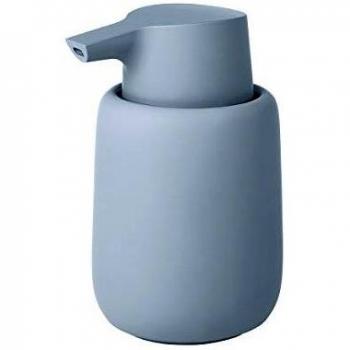 blomus Seifenspender-69174 Dispensador de jabón líquido, Ashley Blue, 250 ml