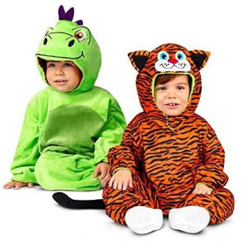 Disfraz Reversible de Tigre y Dragón para Niños de 3 a 4 Años