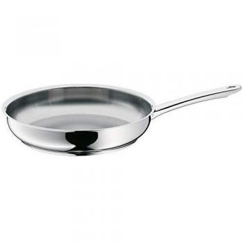 WMF Profi - Sartén 28 cm, de acero Inoxidable, sin recubrimiento para todo ipo de cocinas Incluido inducción
