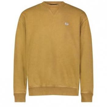 Sudadera Lee Plain Crew Hombre Marrón Glazed Ginger