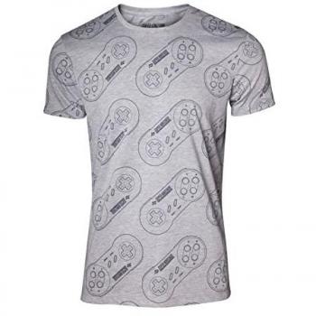 Nintendo - SNES Controller T-Shirt komplett bedruckt L [Importación alemana]