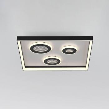 Lámpara de Techo LED Dune, 45 cm, Negra, CCT, Regulable por Control Remoto