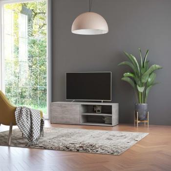 Mueble de TV madera contrachapada gris hormigón 120x34x37 cm VidaXL
