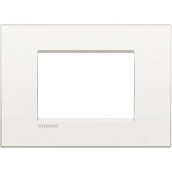 Placa Bticino Living Light AIR 3 Módulos Blanco Puro LNC4803BN