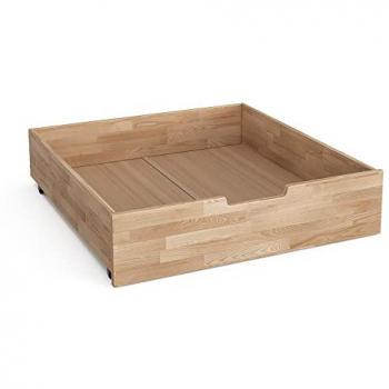 Cajón con Ruedas Teddy, Madera Natural, 92 x 89 cm, VitaliSpa