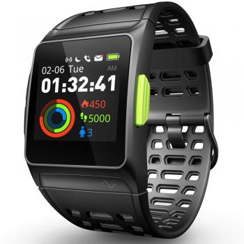 Reloj inteligente Rastreador de ejercicios, GPS Reloj deportivo ECG / Fatiga/ Dormir/ Monitor de ritmo cardíaco IP68 Reloj inteligente,Notificaciones de mensajes Pantalla táctil Reloj para Android IOS