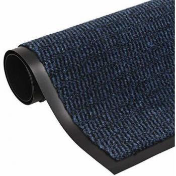 vidaXL Alfombra de Entrada Rectangular de Nudo 60x90cm Azul Decoración Hogar