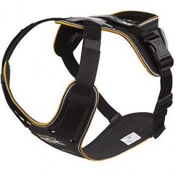 Arnés JULIUS-K9 IDC® Longwalk para perros - Tamaño XL, contorno de pecho 71 cm-96 cm, color negro y gris