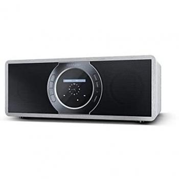 Sharp DR-I470(GR) Radio Digital Estéreo Portátil con Sintonizador DAB/DAB+/FM, Bluetooth V2.1 + EDR, Control desde App Sharp y Spotify, Función Despertador con Repetición de Alarma en Color Gris