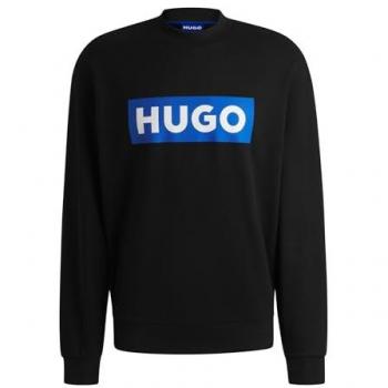 Hugo Boss Niero Men's Regular Fit Crewneck Sweatshirt Blue Black M