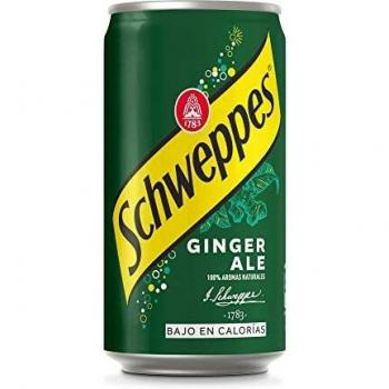 Schweppes Ginger Ale, Bebida Refrescante - Lata 25cl
