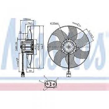 Nissens 85726 Ventilador, Radiador