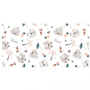 Sábana Encimera para Cuna Cool Kids Wild And Free B 100 x 130 cm, 100% algodón, diseño divertido y colorido, ideal para cuna, suave al tacto, fácil de lavar y mantener