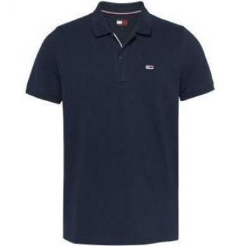 Tommy Hilfiger Blue Slim Fit Polo Shirt with Logo, Male, Size M