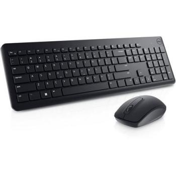 Combo Teclado y Ratón Inalámbricos Dell KM3322W - Negro, Pilas Incluidas, Conexión Inalámbrica