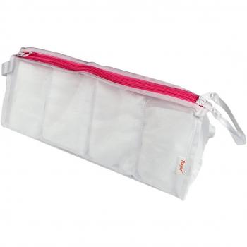 Rayen 6089 - Malla para lavadora, 36 x 17 x 14 cm, color blanco y rosa
