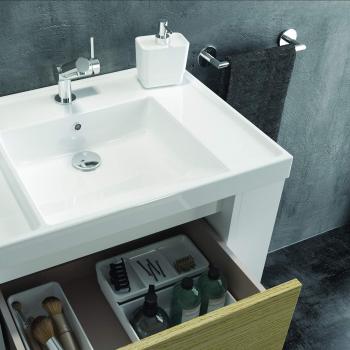 Bath+ by Cosmic - Dosificador blanco - Complementos Bsmart -10.8 x 8.6 x 14.4 cm