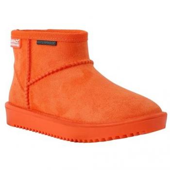 Botas de agua para niños Regatta Risley Naranja con forro de pelo sintético, impermeables, talla 29 EU