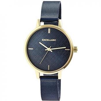 Reloj Excellanc® para Mujer con Correa de Malla en Azul, Modelo 1300013-008