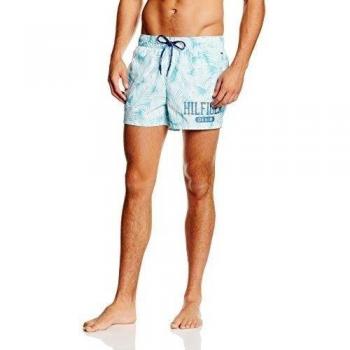Tommy Hilfiger Printed Swim Short 7 - Bañador para hombre, color scuba blue-pt, talla LG