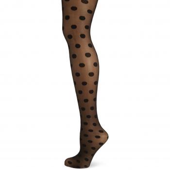 Emilio Cavallini Medium Dots Tights 20 Den - Medias para mujer, color schwarz/schwarz, talla M