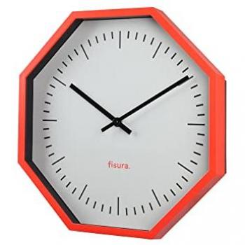 Reloj de Pared Octogonal Moderno 30 cm - ABS y Cristal, Variedad de Modelos