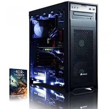 VIBOX Quasar 16 - 3,9GHz Intel i5 Quad Core CPU, GTX 1060 GPU, Extremo, Ordenador de sobremesa Gaming con enfriador por agua con unidad central, Windows 10