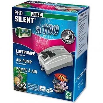 Bomba de aire JBL ProSilent A100 - 3W, 100 L/h, silenciosa para acuarios de 40-150 litros