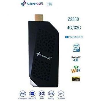 MeegoPad T08 MINI computer-Z83 Mini PC Stick Z8350 4GB/32G Win10 USB Type C