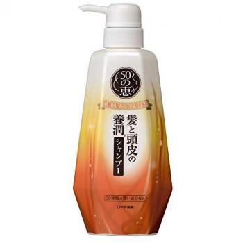 Rohto Mentholatum 50 Megumi Aging Hair Care Shampoo - Nourishing Formula for Hair and Scalp - 400ml